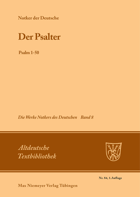 Die Werke Notkers des Deutschen / Der Psalter - 