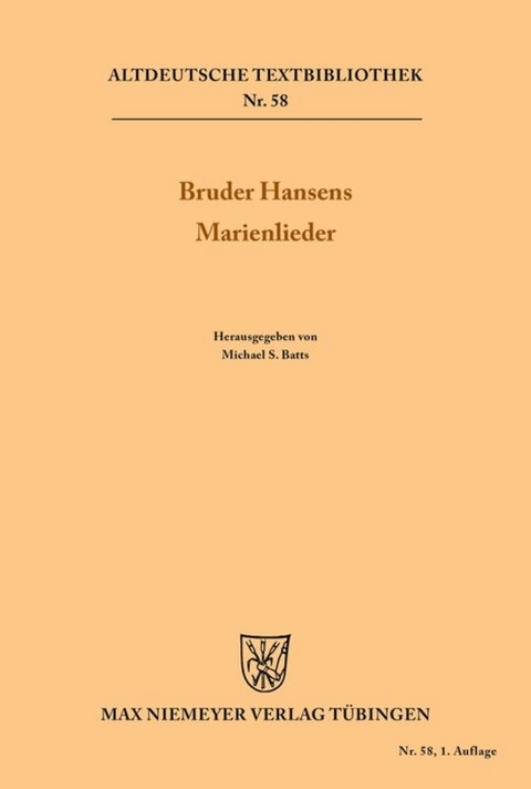 Bruder Hansens Marienlieder - 