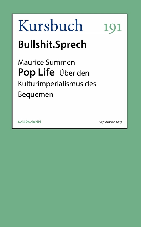 Pop Life -  Maurice Summen
