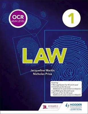 OCR AS/A Level Law Book 1 -  Jacqueline Martin,  Nicholas Price