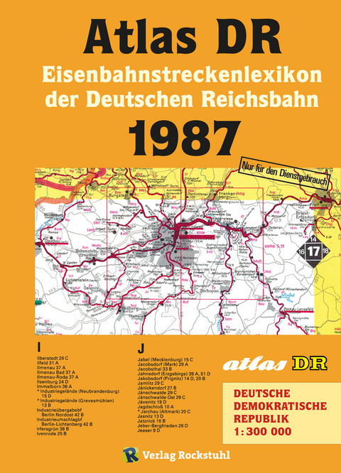 ATLAS DR 1987 - Eisenbahnstreckenlexikon der Deutschen Reichsbahn - 