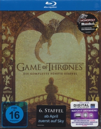 Game of Thrones, 4 Blu-rays + Digital UV. Staffel.5 - George R. R. Martin