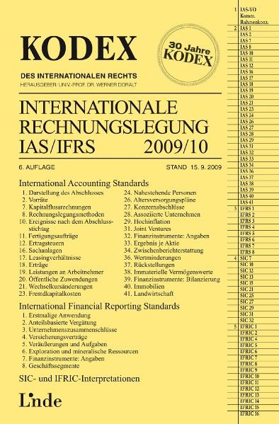 KODEX Internationale Rechnungslegung IAS/IFRS 2009/10 - 