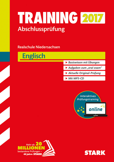 Training Abschlussprüfung Realschule Niedersachsen - Englisch mit MP3-CD - inkl. Online-Prüfungstraining