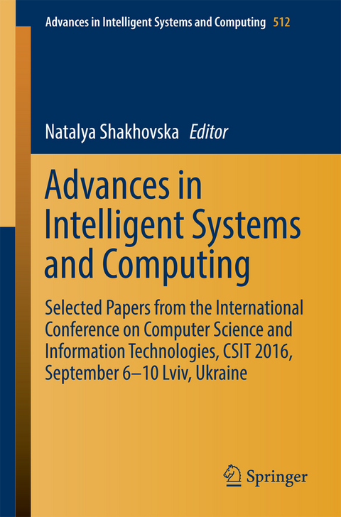 Advances in Intelligent Systems and Computing - 