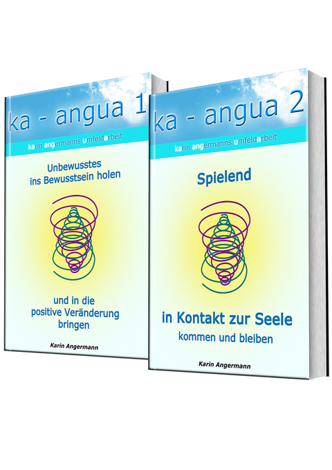 Set ka-angua 1 Unbewusstes ins Bewusstsein holen und ka-angua 2 Spielend in Kontakt zur Seele kommen und bleiben inkl. Gratis-CD - Karin Angermann