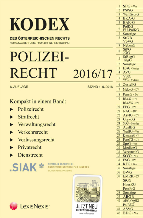 KODEX Polizeirecht 2016/17