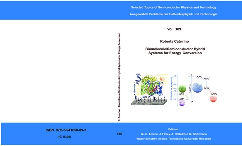 Biomolecule/Semiconductor Hybrid Systems for Energy Conversion - Roberta Caterino
