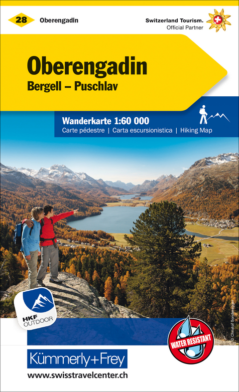 Oberengadin Bergell Puschlav Nr. 28 Wanderkarte 1:60 000