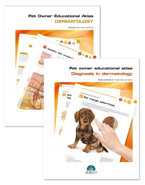 Set: Pet Owner Educational Atlas. Dermatology / Pet Owner Educational Atlas. Diagnosis in Dermatology - Carmen Lorente