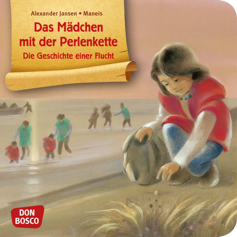 Das Mädchen mit der Perlenkette - Die Geschichte einer Flucht. Mini-Bilderbuch. - Alexander Jansen