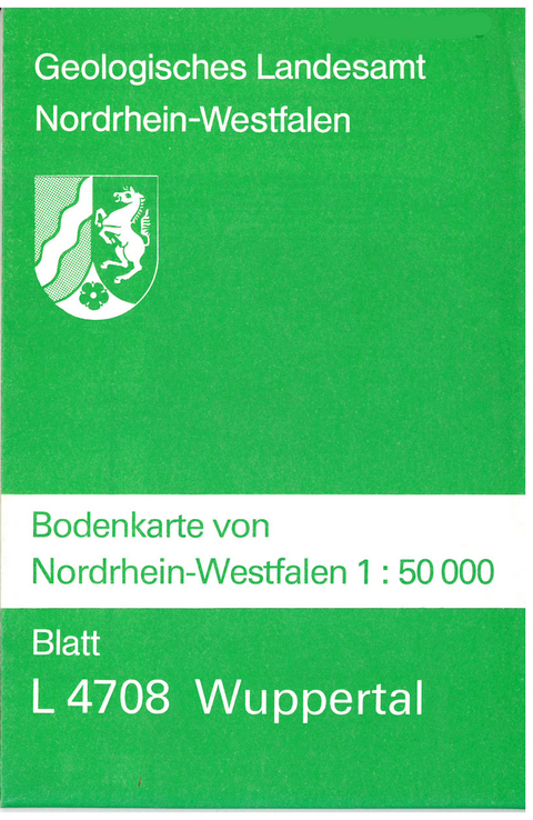 Bodenkarten von Nordrhein-Westfalen 1:50000 / Wuppertal - Walter G Schraps