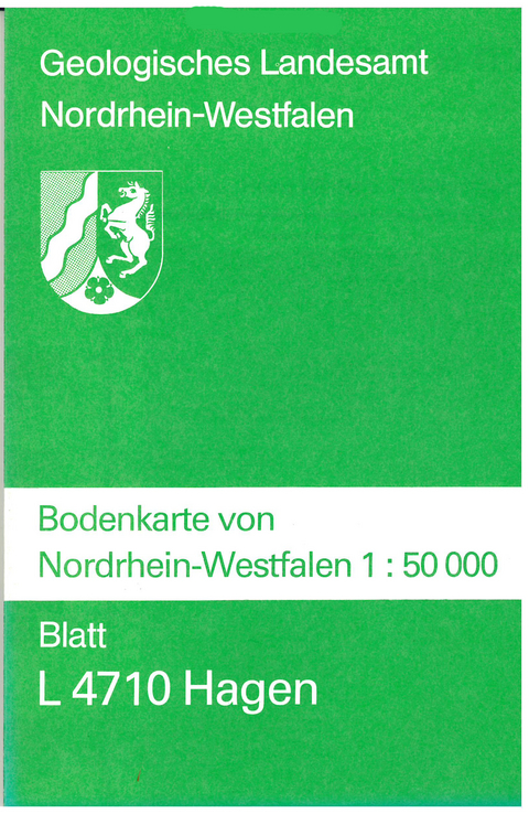 Bodenkarten von Nordrhein-Westfalen 1:50000 / Hagen - Heinz Wilder, Friedrich K Schneider