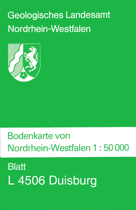 Bodenkarten von Nordrhein-Westfalen 1:50000 / Duisburg - Wilhelm Paas
