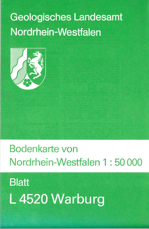 Bodenkarten von Nordrhein-Westfalen 1:50000 / Warburg - Hans J Betzer, Erhard Lau, Erwin Thiel