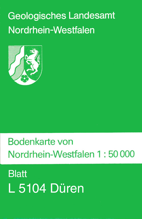 Bodenkarten von Nordrhein-Westfalen 1:50000 / Düren - Jörg Schalich