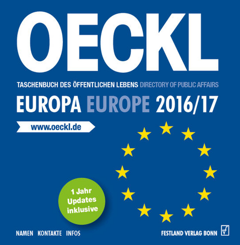 OECKL. Taschenbuch des Öffentlichen Lebens – Europa 2016/2017 – CD-ROM, 21. Jahrgang - 