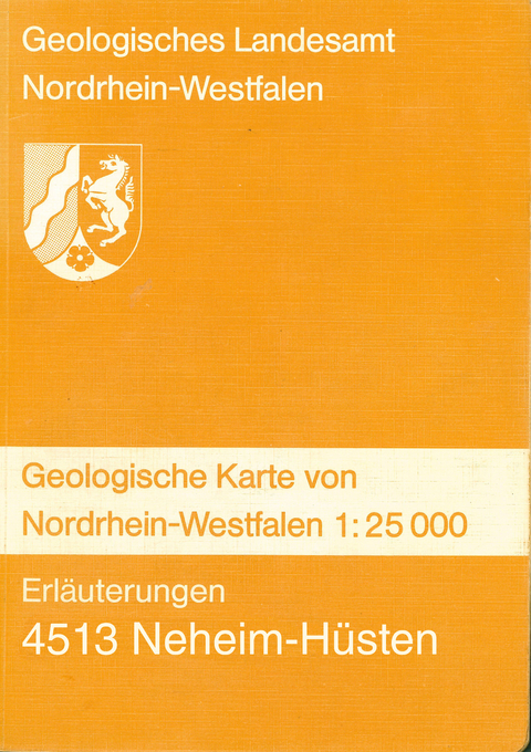 Geologische Karten von Nordrhein-Westfalen 1:25000 / Neheim-Hüsten - Friedrich Kühne