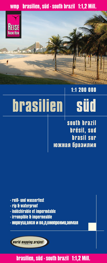 Reise Know-How Landkarte Brasilien, Süd (1:1.200.000) - Reise Know-How Verlag Reise Know-How Verlag Peter Rump