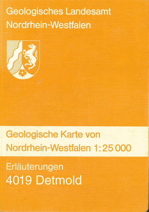 Geologische Karten von Nordrhein-Westfalen 1:25000 / Detmold - Jochen Farrenschon