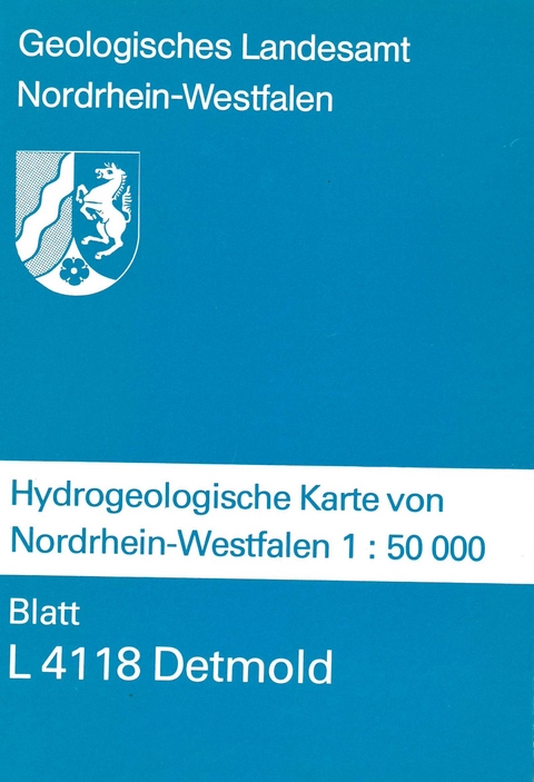 Hydrogeologische Karten von Nordrhein-Westfalen 1:50000 / Detmold - Michael Koch