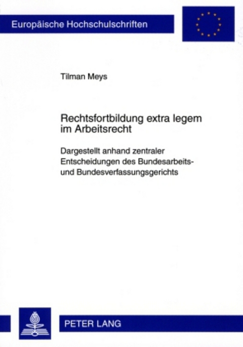 Rechtsfortbildung extra legem im Arbeitsrecht - Tilman Meys