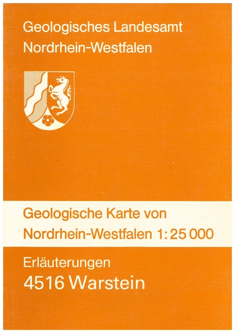 Geologische Karten von Nordrhein-Westfalen 1:25000 / Warstein - Claus D Clausen, Klaus Leuteritz
