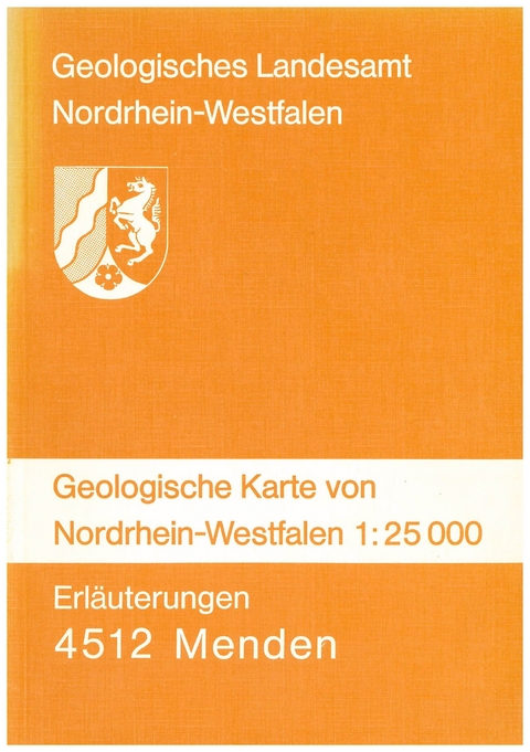 Geologische Karten von Nordrhein-Westfalen 1:25000 / Menden - Paul Krusch
