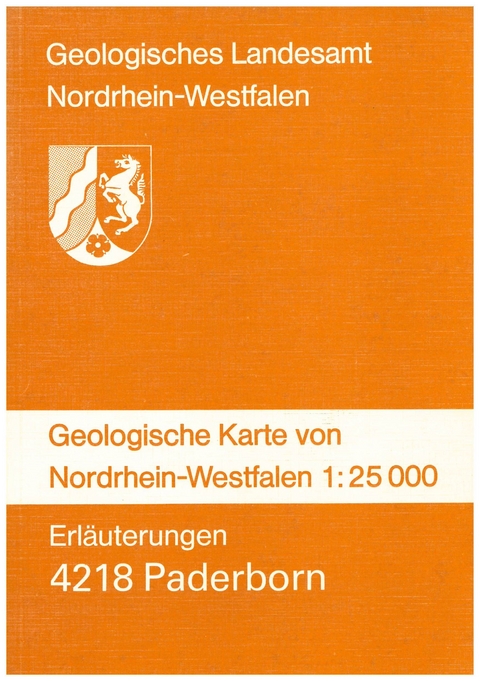 Geologische Karten von Nordrhein-Westfalen 1:25000 / Paderborn - Klaus Skupin