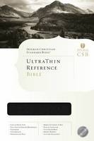 HCSB Ultrathin Reference Bible, Black Bonded Leather -  Holman Bible Staff