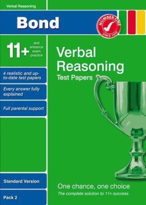 Bond 11+ Test Papers Verbal Reasoning Standard Version Pack 2 - Frances Down