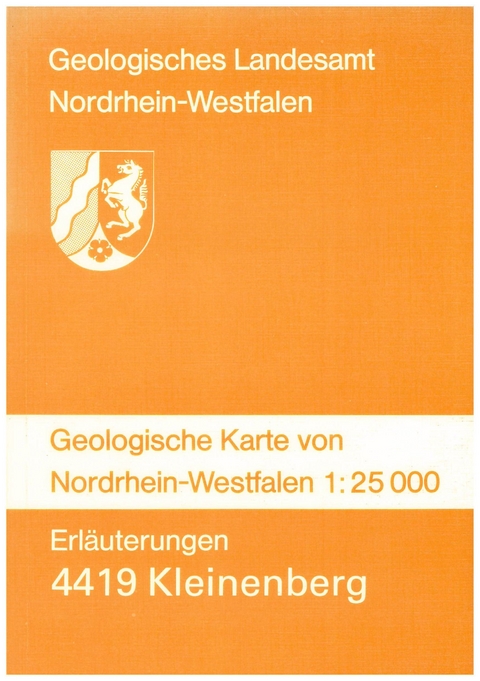 Geologische Karten von Nordrhein-Westfalen 1:25000 / Kleinenberg - Jochen Farrenschon, Klaus Skupin