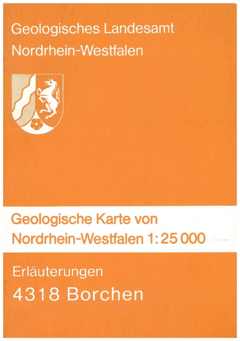Geologische Karten von Nordrhein-Westfalen 1:25000 / Borchen - Hans Stille