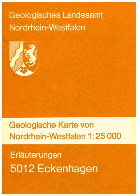 Geologische Karten von Nordrhein-Westfalen 1:25000 / Eckenhagen - Hellmut Grabert, Hanns D Hilden