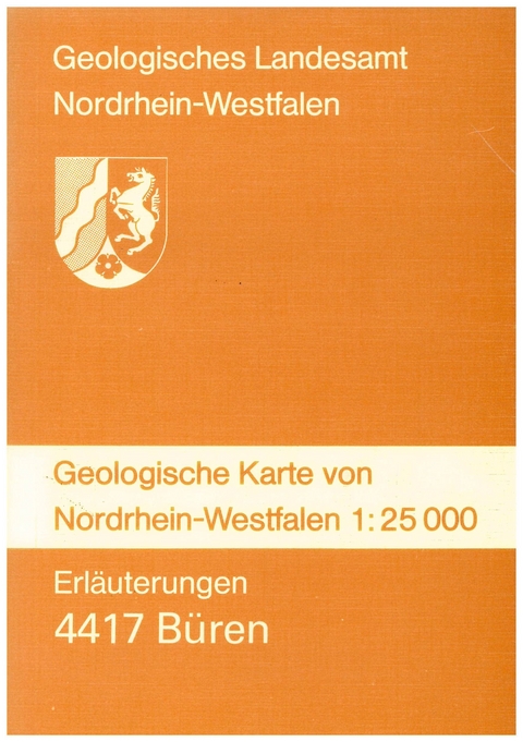 Geologische Karten von Nordrhein-Westfalen 1:25000 / Büren - Martin Hiss