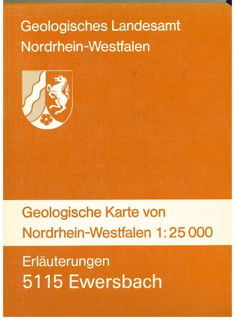 Geologische Karten von Nordrhein-Westfalen 1:25000 / Ewersbach - Michael Thünker