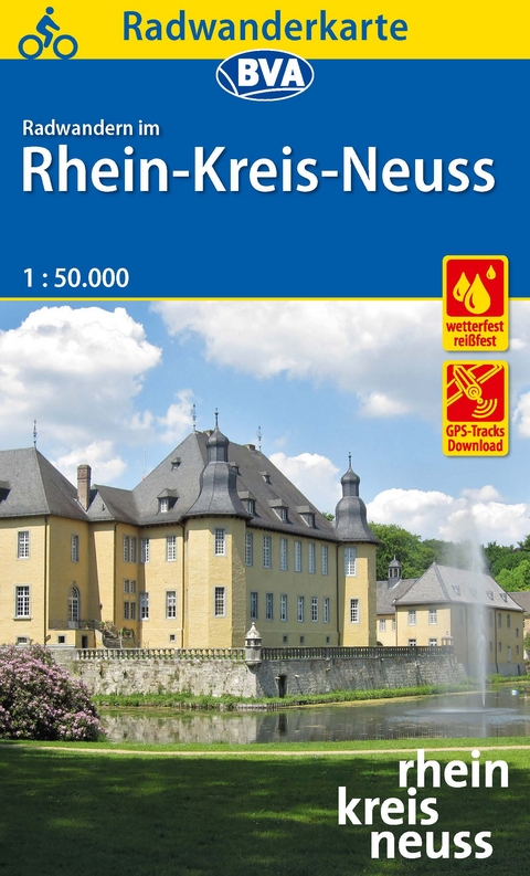 Radwanderkarte BVA Radwandern im Rhein-Kreis Neuss 1:50.000, reiß- und wetterfest, GPS-Tracks Download