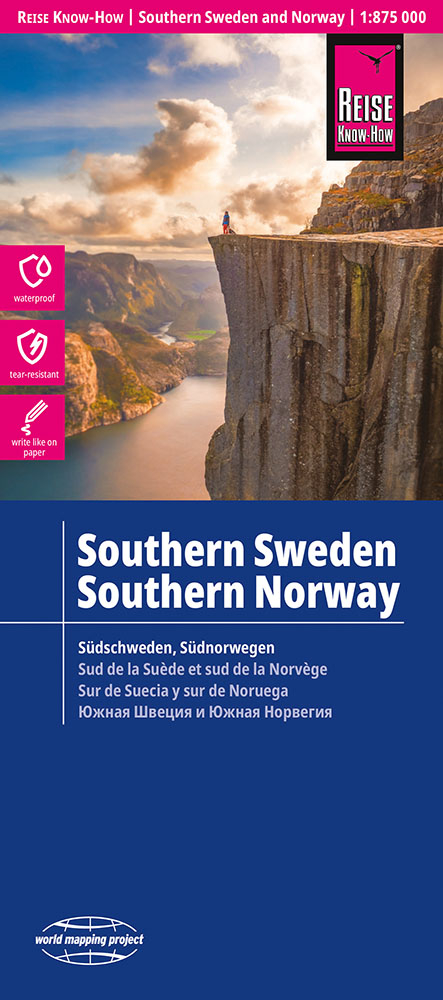 Reise Know-How Landkarte Südschweden, Südnorwegen / Southern Sweden and Norway (1:875.000) - Reise Know-How Verlag Peter Rump