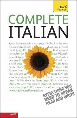 Complete Italian (Learn Italian with Teach Yourself) - Lydia Vellaccio, Maurice Elston, Clelia Boscolo