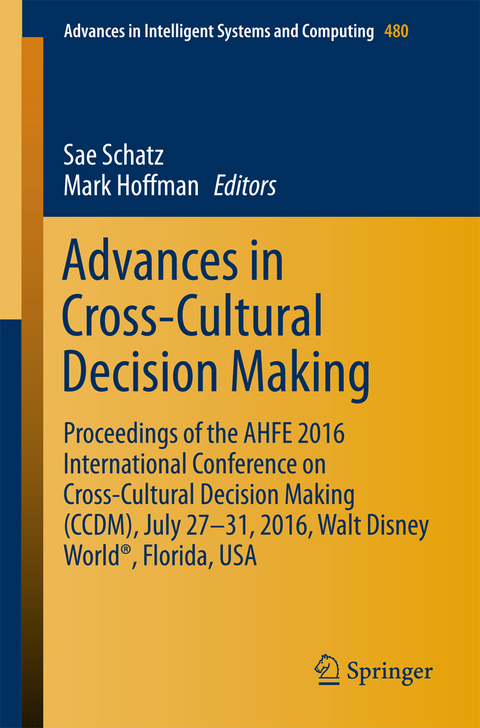 Advances in Cross-Cultural Decision Making - 