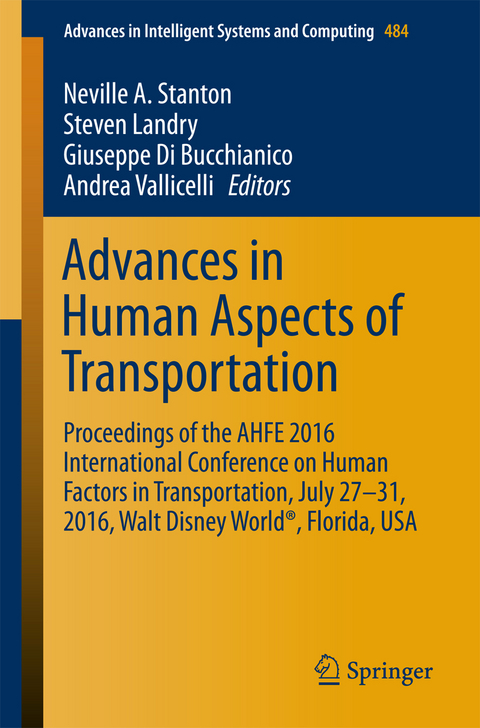 Advances in Human Aspects of Transportation - 