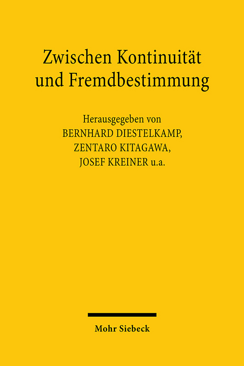 Zwischen Kontinuität und Fremdbestimmung - 