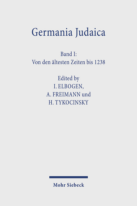 Germania Judaica - 