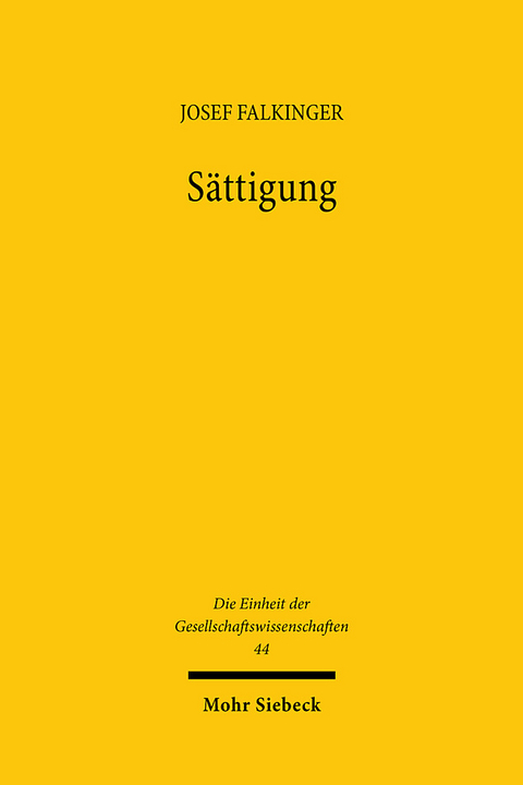 Sättigung - Josef Falkinger