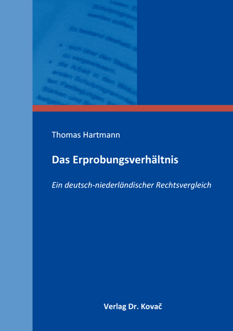 Das Erprobungsverhältnis - Thomas Hartmann