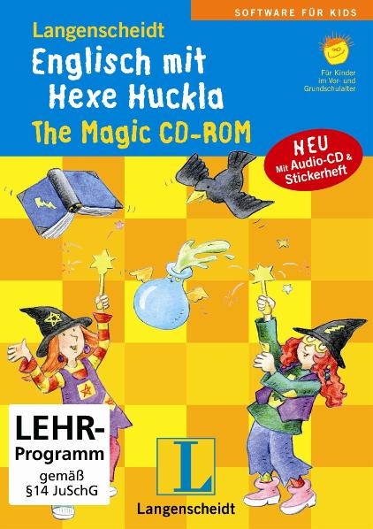 Langenscheidt Englisch mit Hexe Huckla - The Magic CD-ROM - CD-ROM, Audio-CD, Stickerheft