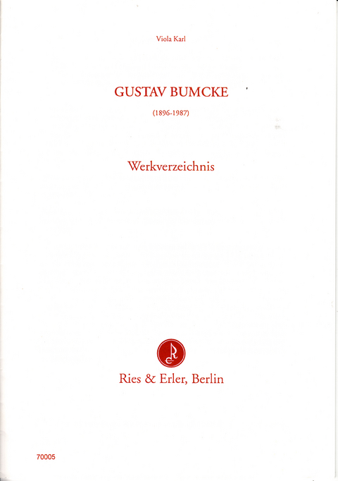 Gustav Bumcke - Viola Karl