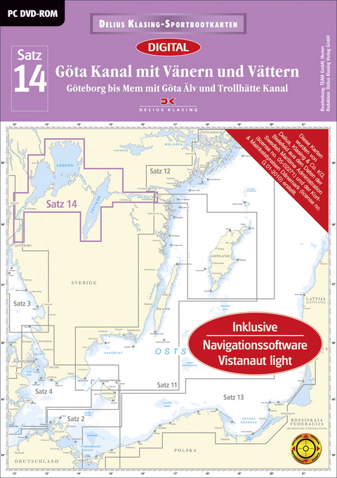 Satz 14: Götakanal mit Vänern und Vättern (DVD-ROM, Ausgabe 2016)