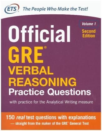 Official GRE Verbal Reasoning Practice Questions, Second Edition, Volume 1 -  Educational Testing Service