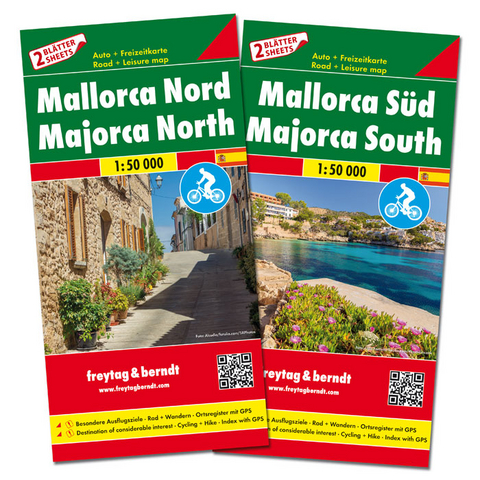 Mallorca Nord und Süd, Set, Autokarten 1:50.000 - 